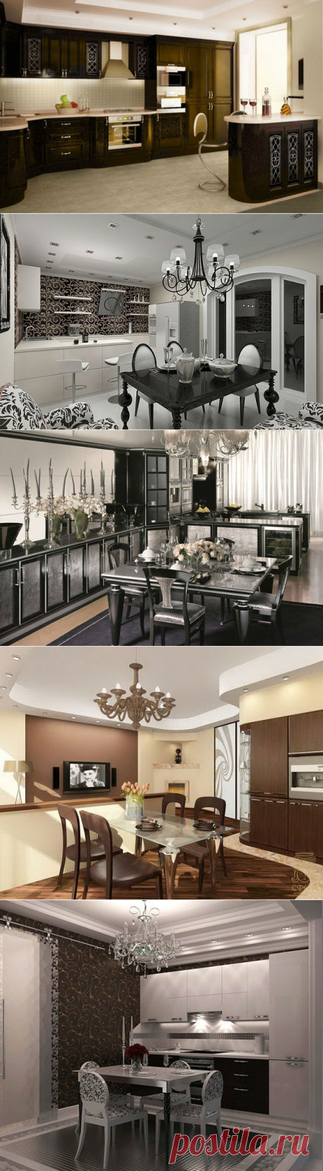 Союз модерна и неоклассицизма: арт деко в интерьере кухни