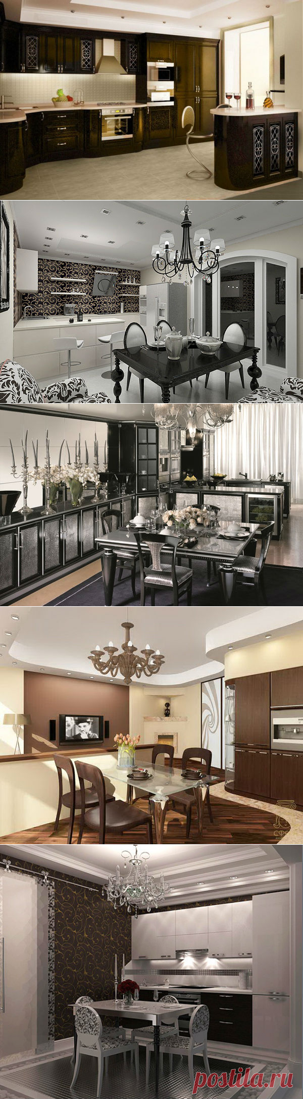 Союз модерна и неоклассицизма: арт деко в интерьере кухни