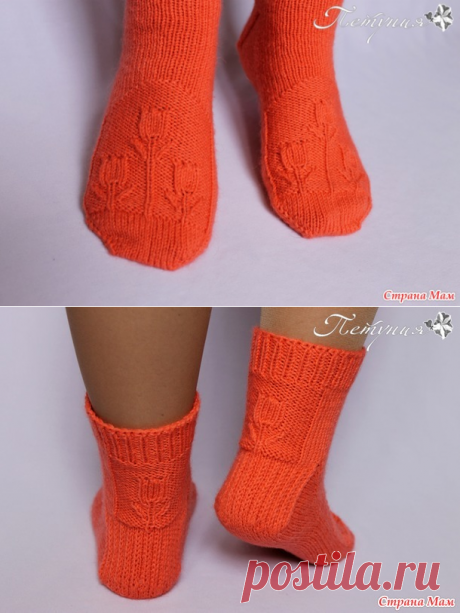 Носки Тюльпаны - Хенд-Мейд | HANDMADE - Страна Мам