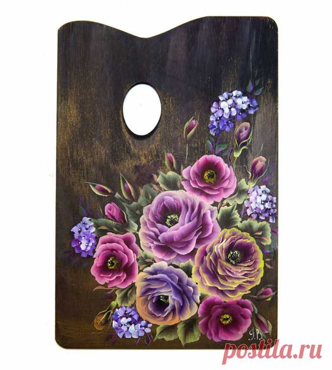 Рисунки плоской кистью от Юлии Белей
