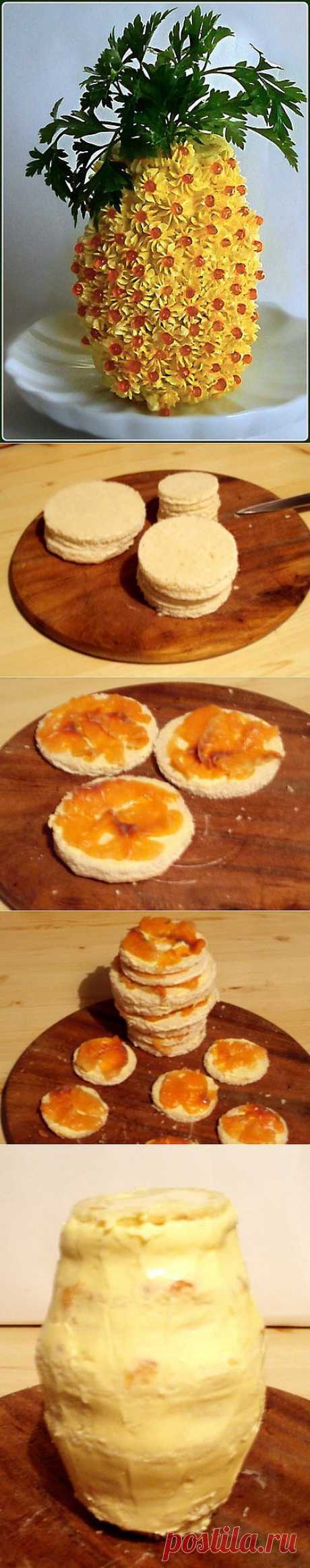 Закуска &quot;АНАНАС&quot; с красной рыбой и икрой - шедевр на Вашей кухне!.