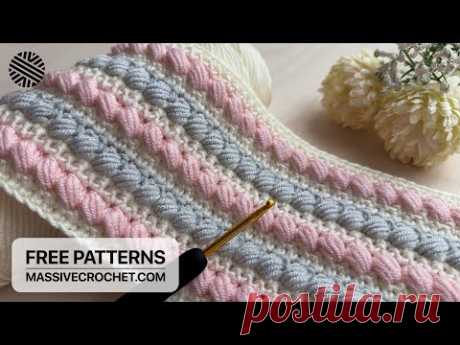 VERY EASY & UNUSUAL Crochet Pattern for Beginners!⚡️👌 Crochet Stitch for Baby Blanket & Bag