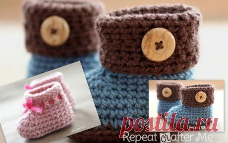 Пинетки крючком 3 МК