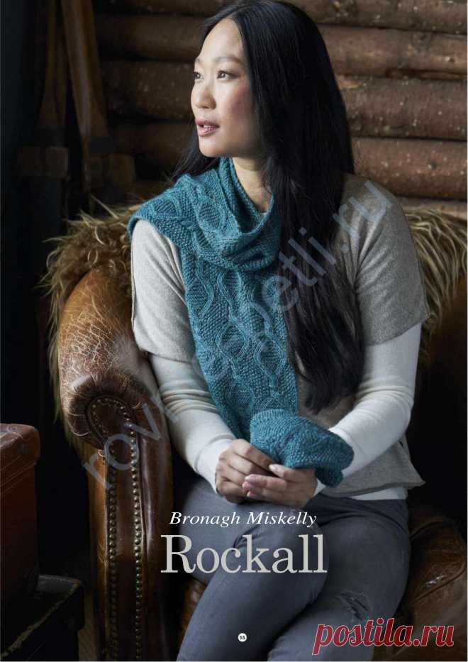 Шарф и варежки Rockall спицами. / Ровные Петли