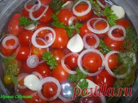 Рецепт быстрых маринованных помидор .