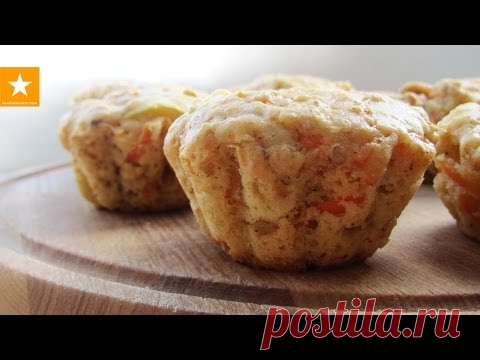 Полезные кексы с морковью и овсянкой. Рецепт без яиц от Мармеладной Лисицы