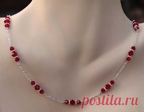 Swarovski Light Siam bicones