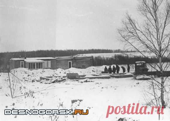 Временная котельная пионерной базы АЭС декабрь 1971 г. | Десногорск