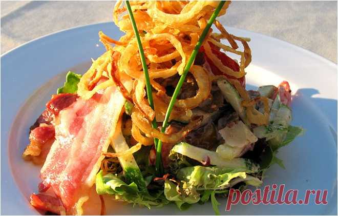 Салат Бургомистр / Burgermeister Salad - Рецепт салата - Как приготовить салат Бургомистр - Бургомистр пивной ресторан в центре Москвы