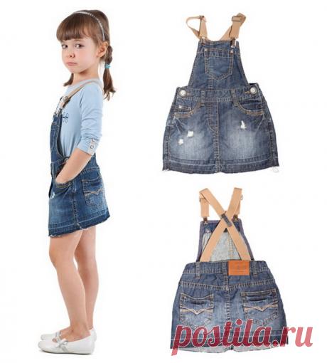 Сарафан джинсовый для девочки - шьем самостоятельно