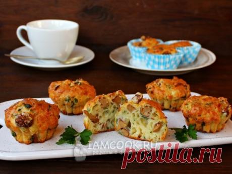 Закусочные маффины с лисичками