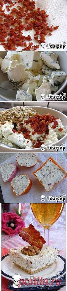 Мини-чизкейки с голубым сыром и беконом — Рецепт приготовления с фото