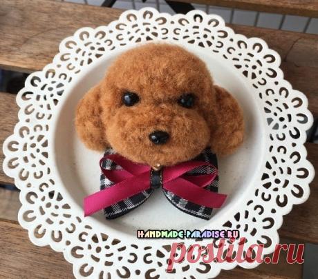 Мишки и собачки из помпонов. Мастер-класс