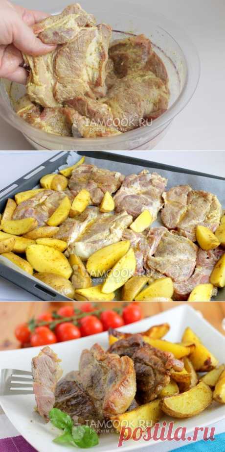 запеченное в духовке с картошкой, рецепт с фото.