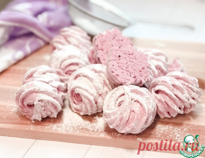 Зефир из ежевики без яблок и пектина – кулинарный рецепт