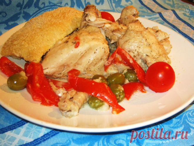 Ароматный цыпленок в тесте — Вкусные рецепты