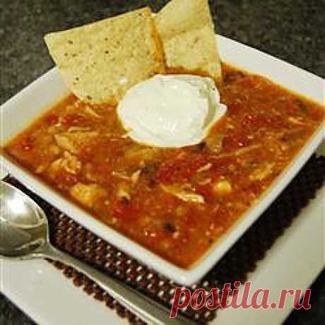 Рецепт: Мексиканский куриный суп с кукурузными лепешками Тортилья - все рецепты России