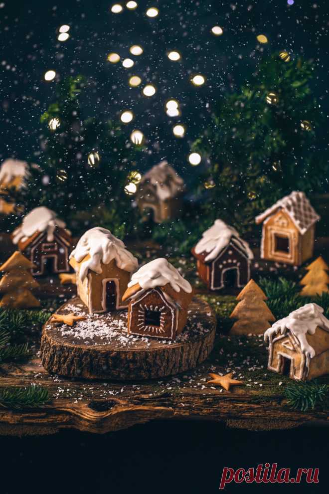 Имбирные пряничные домики - пошаговый рецепт с фото