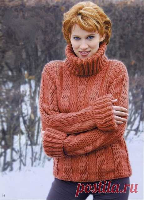 Утепляемся к зиме, вяжем спицами