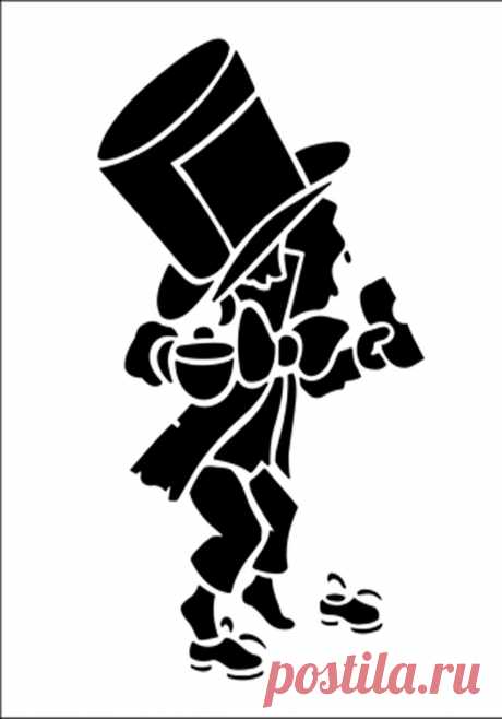 Mad Hatter Detailed Alice In Wonderland 190 micron Mylar Stencil - A5 - A4 - A3 | eBay