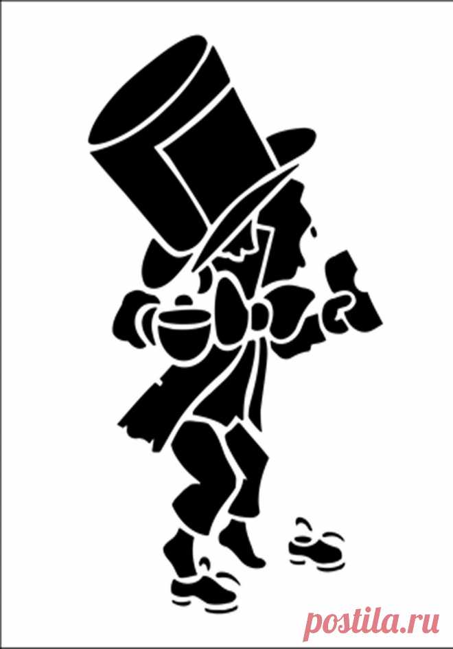 Mad Hatter Detailed Alice In Wonderland 190 micron Mylar Stencil - A5 - A4 - A3 | eBay
