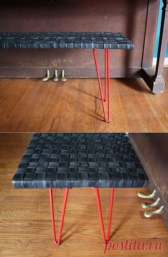 Скамейка из велосипедных шин / Мебель / Модный сайт о стильной переделке одежды и интерьера