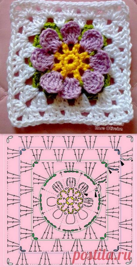 60 схем бабушкиных квадратов с мастер - классами