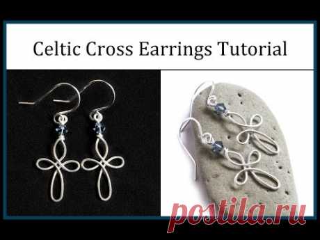 How to Make Celtic Cross Earrings : Easy Wire Wrapped Jewelry Tutorial