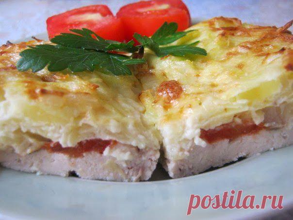 шеф-повар Одноклассники: "Курица запеченная под тертым картофелем"