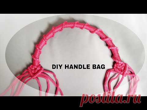 Diy Handle Bag - Tutorial Handle Macrame - Tali Tas Tali Kur - YouTube