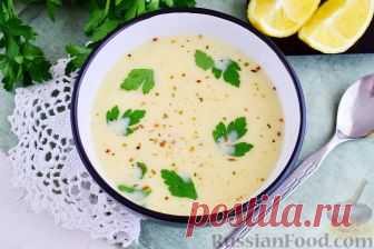 Рецепт: Авголемоно (греческий куриный суп) на RussianFood.com