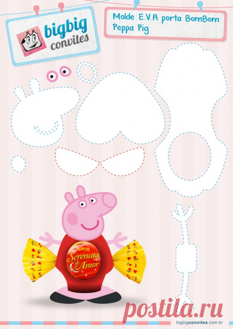 Porta Bombom da Peppa Pig