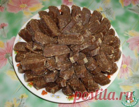 Шоколадная колбаска "Вкус детства" – кулинарный рецепт