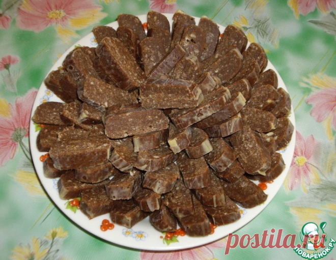 Шоколадная колбаска 