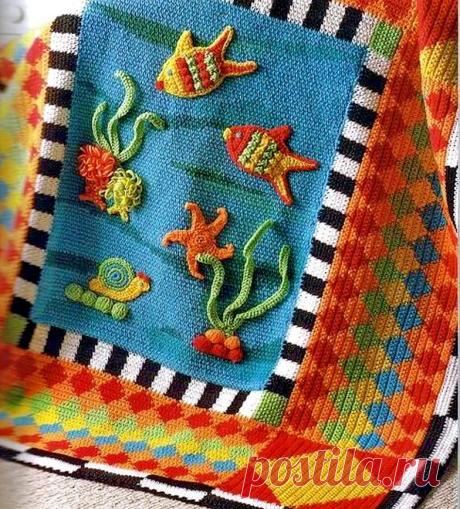 КОРАЛЛЫ, РЫБЫ И РАКУШКИ «на крючке». Тема подводных просторов в трикотаже. | блог Дорис ЕРШОВОЙ