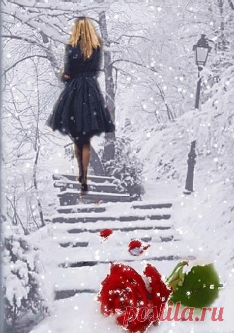 Девушка в зимнем парке...139398914_h903.jpg (390×555)