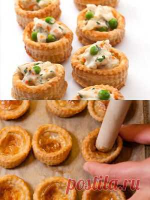 Куриные тарталетки к фуршету