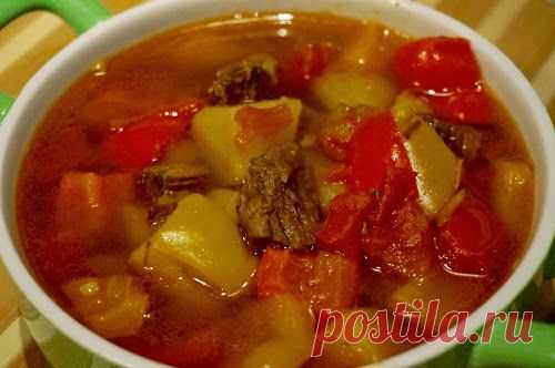 Home food: Венгерский суп - гуляш.