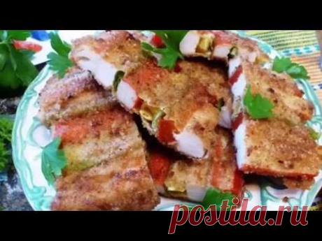 ЗАКУСКА ,, ПОЛОСАТЫЙ КОВРИК ,, !!! Котлеты больше не готовлю! Такая вкусная и сочная закуска порадует и детей, и взрослых