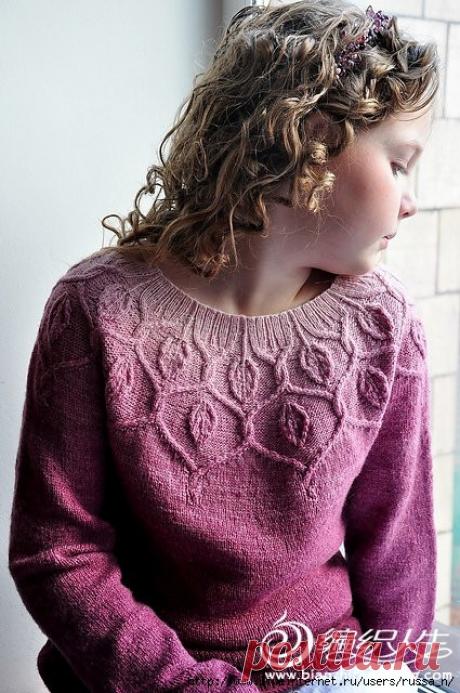 ПУЛОВЕР "Deancing Leaves"( Танцующие листья)