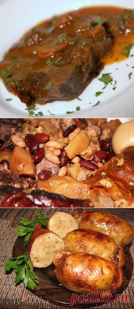 Мясные блюда классической еврейской кухни.