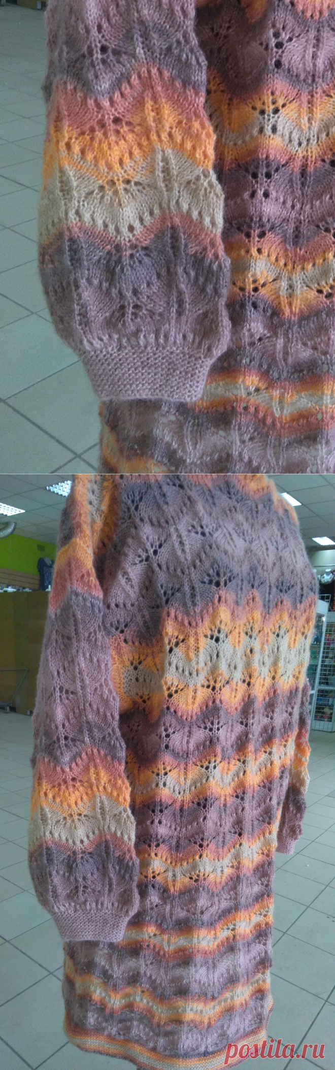 Платье-кардиган в разделе Вяжем сами на verena.ru