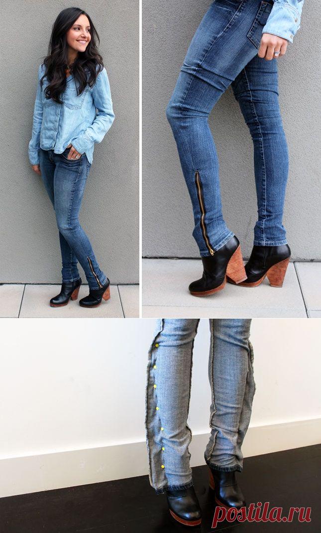 Как заузить джинсы - 2 (DIY) / Переделка джинсов / ВТОРАЯ УЛИЦА