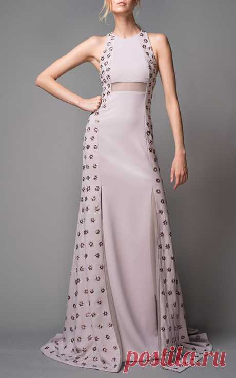 Embroidered Halter Gown by Bibhu Mohapatra | Moda Operandi