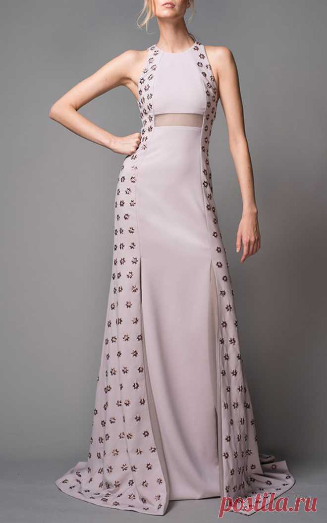 Embroidered Halter Gown by Bibhu Mohapatra | Moda Operandi