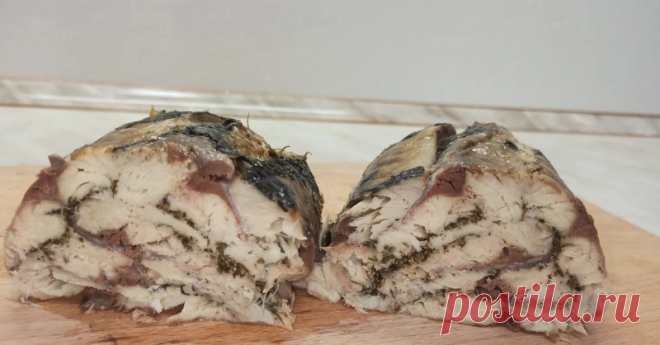Обалденная закуска из рыбы. Скумбрия запечённая рулетом
