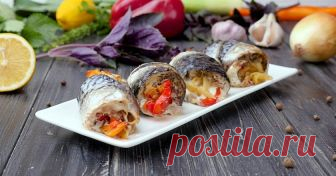 Рулеты из скумбрии