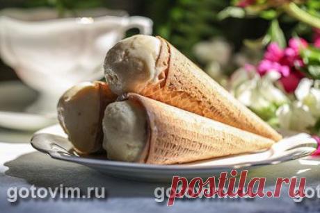 Йогуртовое мороженое с манго.