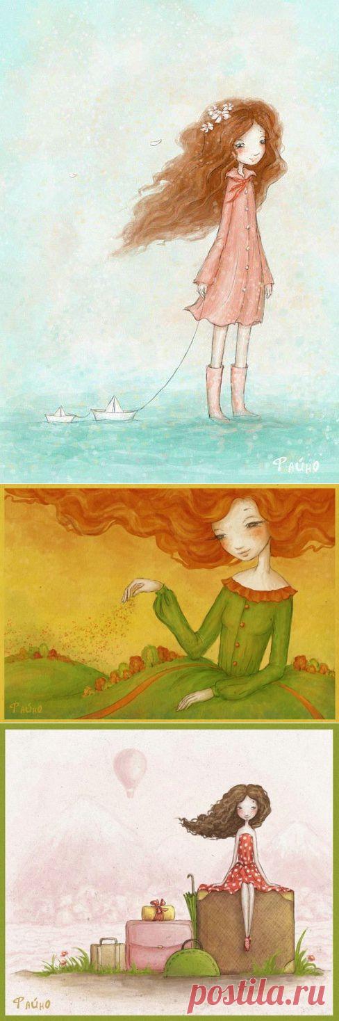 Иллюстрации Саши Салминой: "Все на свете — сплошное чудо"