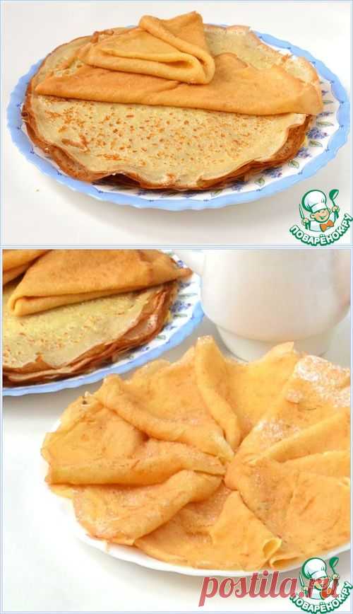 Блинчики на сыворотке заварные - кулинарный рецепт